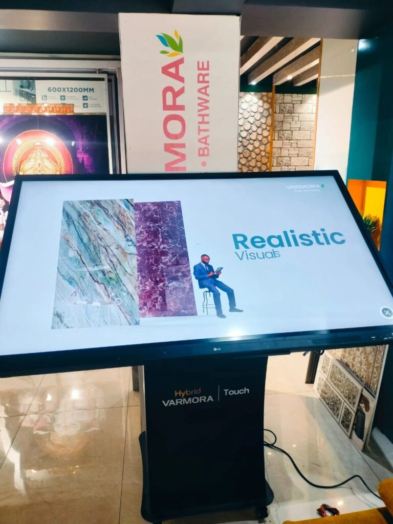 realistic visuals of space after tiles application